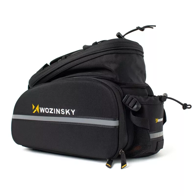 Wozinsky borsa portapacchi bici grande 35L con copripioggia nero (WBB19BK)