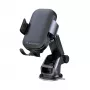 Wozinsky supporto telefono per auto con caricatore Qi 15W, supporto a ventosa per cruscotto - nero