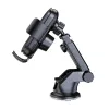 Wozinsky supporto telefono per auto con caricatore Qi 15W, supporto a ventosa per cruscotto - nero