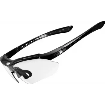 ROCKBROS occhiali ciclismo fotocromatici UV400 montatura TR90 - nero