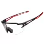 ROCKBROS occhiali ciclismo fotocromatici UV400 modello 10173 nero-rosso