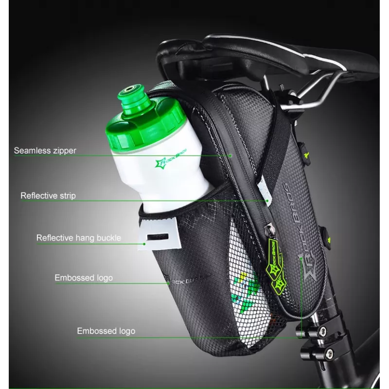 ROCKBROS Borsa sottosella impermeabile per bici C7-1 1,5L nero