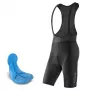 ROCKBROS RK2002XL Pantaloncini da ciclista uomo con imbottitura, XL, nero