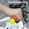 ROCKBROS Manopole per bici con terminali riflettenti - Arancione, 130 mm, doppio lock-on