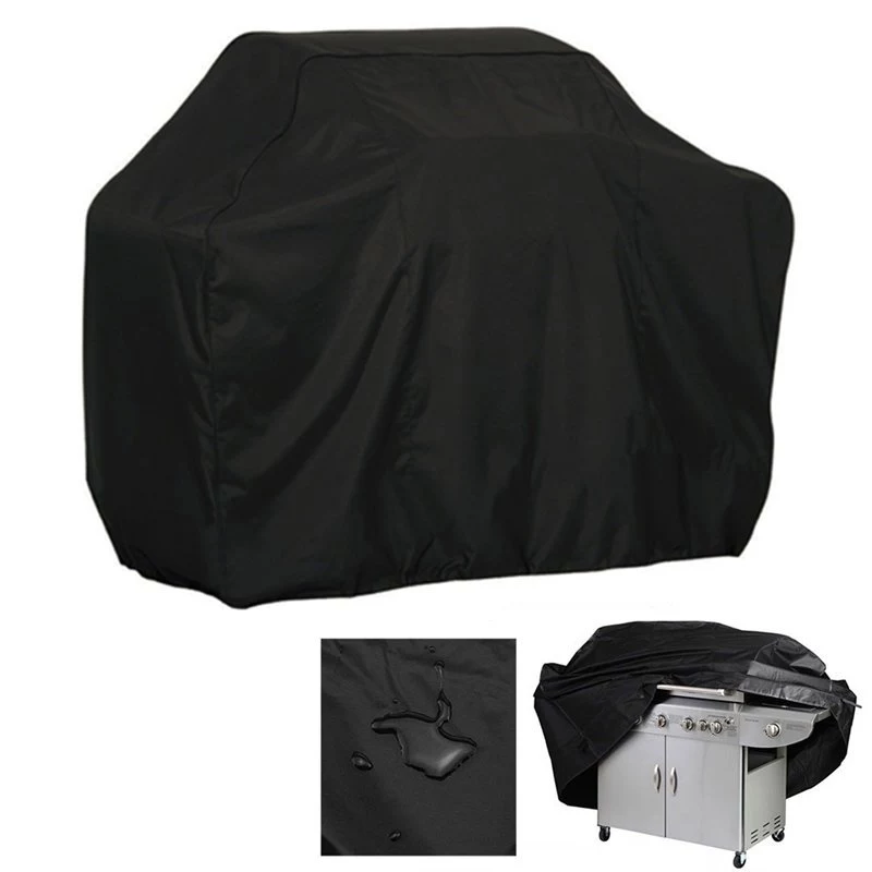HURTEL Custodia protettiva impermeabile XXL nera per grill, bici, moto, mobili da giardino