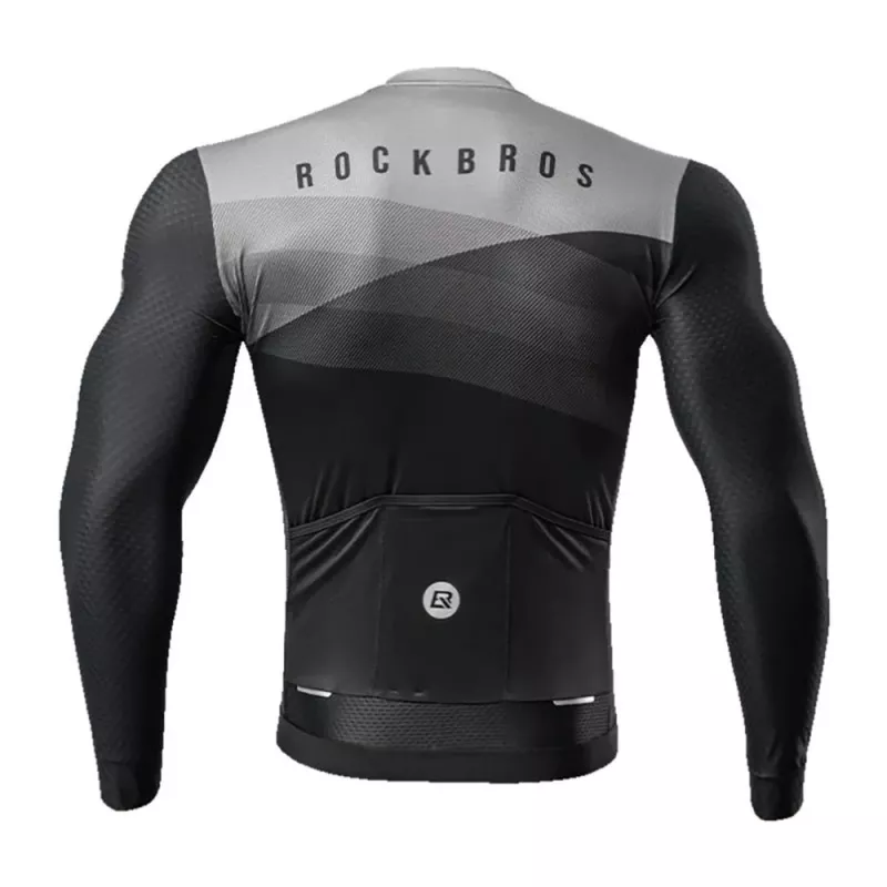 ROCKBROS Maglia da ciclismo manica lunga primavera/estate XXL nero