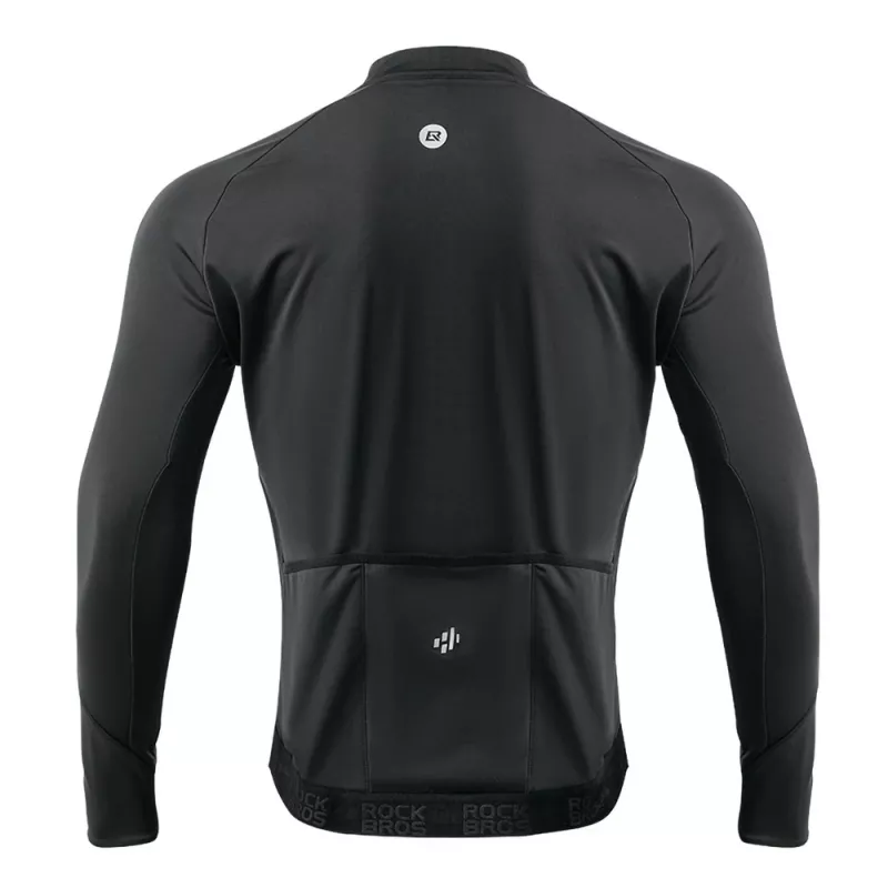 ROCKBROS Giacca da ciclismo autunno/inverno manica lunga XL nero