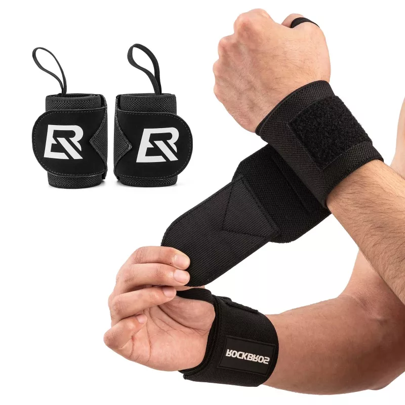 ROCKBROS Fascia antisudore sportiva 0431001 nero (confezione da 2)