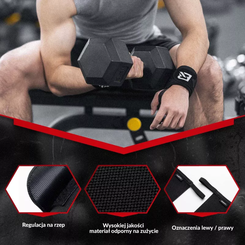 ROCKBROS Fascia antisudore sportiva 0431001 nero (confezione da 2)