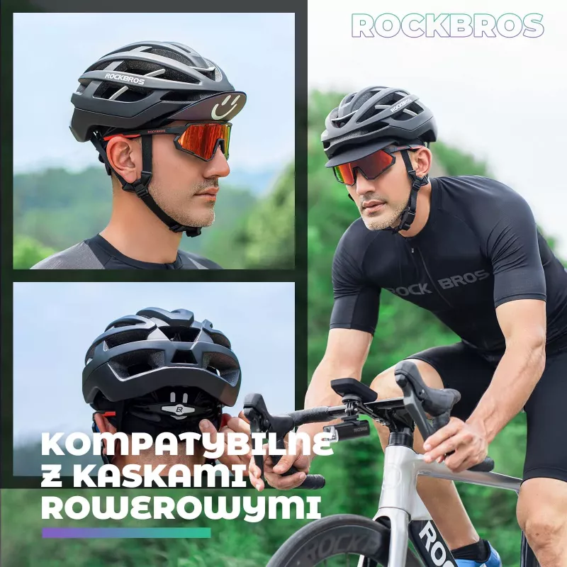 ROCKBROS Cappellino da ciclismo con visiera 18230005001 - nero
