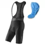 ROCKBROS RK2002M Salopette da ciclismo uomo con imbottitura, taglia M, nero