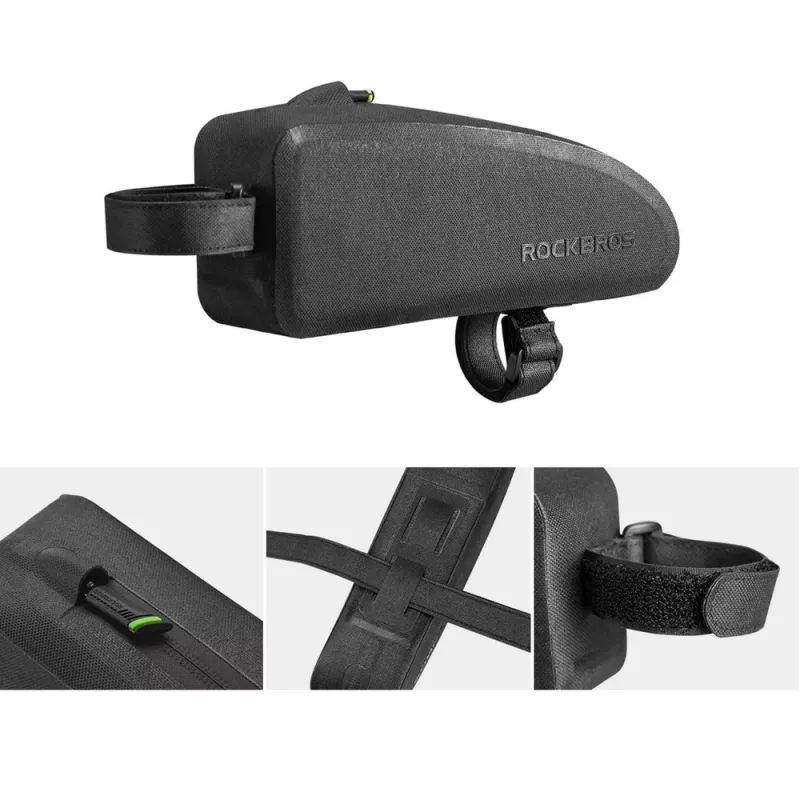 ROCKBROS AS-019 Borsa da telaio per bici 1.5L impermeabile nero