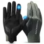 ROCKBROS Guanti da ciclismo a mezze dita taglia L verde-nero