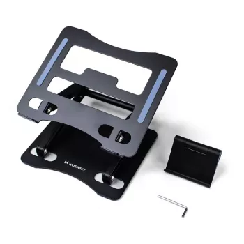 Wozinsky Supporto per laptop nero + supporto per telefono