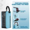 ROCKBROS Pompa elettrica 42520006001 Compressore digitale per palloni/palloncini - Blu