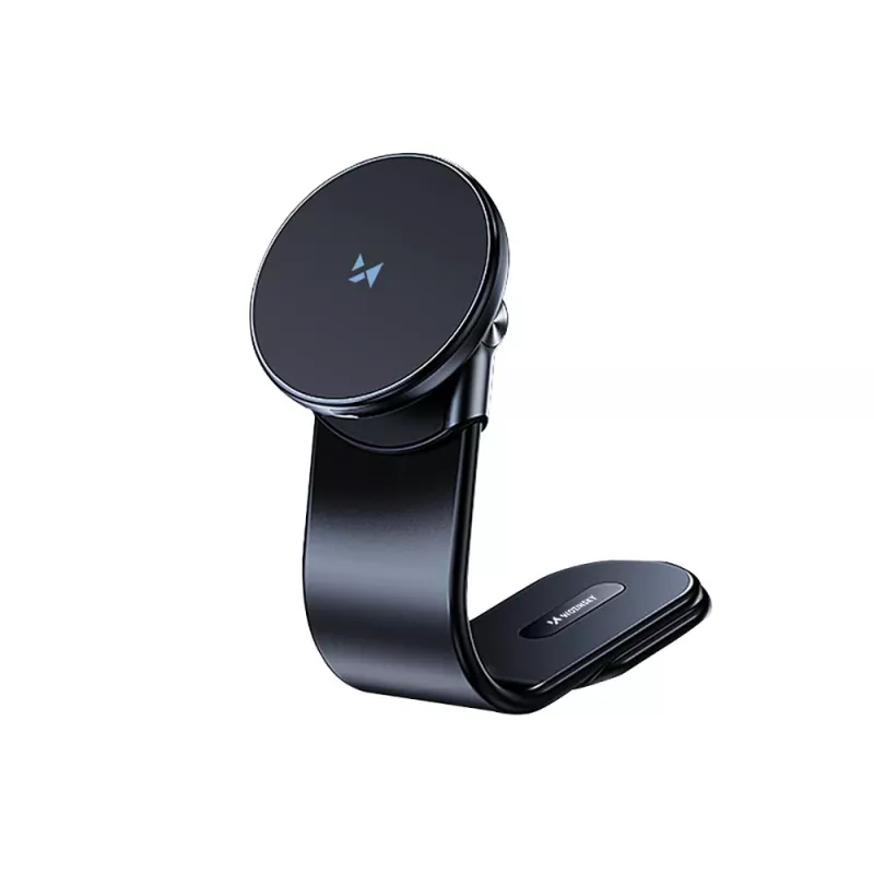 Wozinsky WCZ2Y2S Supporto magnetico per telefono da auto con caricatore wireless MagSafe 15W per cruscotto - Nero