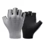Rockbros Guanti da bici traspiranti a dita corte taglia XL grigio