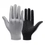 ROCKBROS Guanti da ciclismo traspiranti con dita, taglia L, grigio