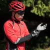 ROCKBROS Guanti da ciclismo invernali, con dita, in pile termico, XL, nero/grigio