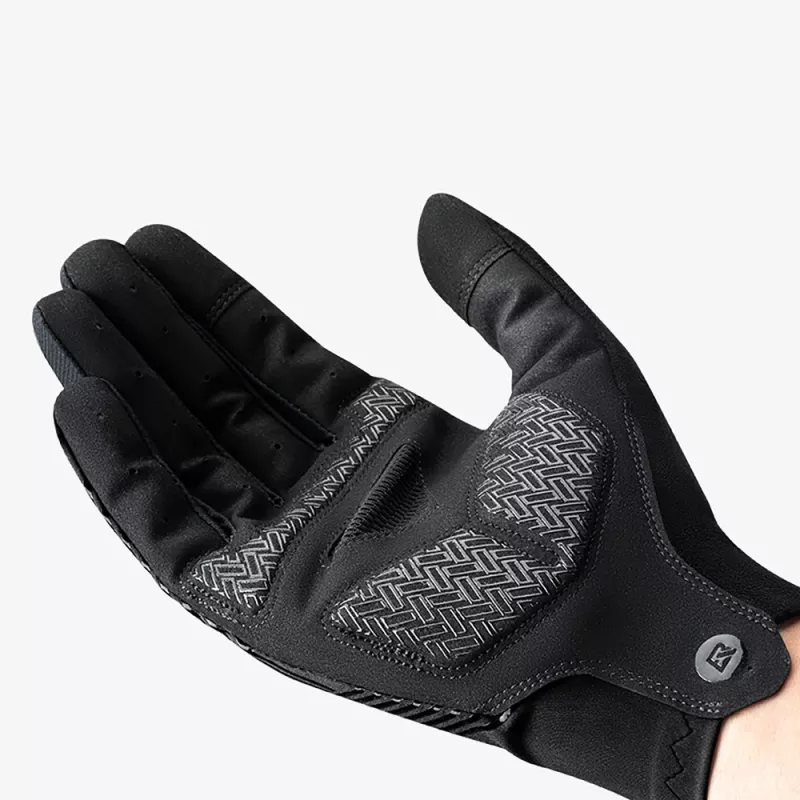ROCKBROS Guanti da ciclismo con dita primavera/estate/autunno XXL nero