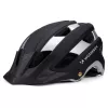 Wozinsky casco MTB con visiera rimovibile, leggero, 57-62 cm, nero-argento