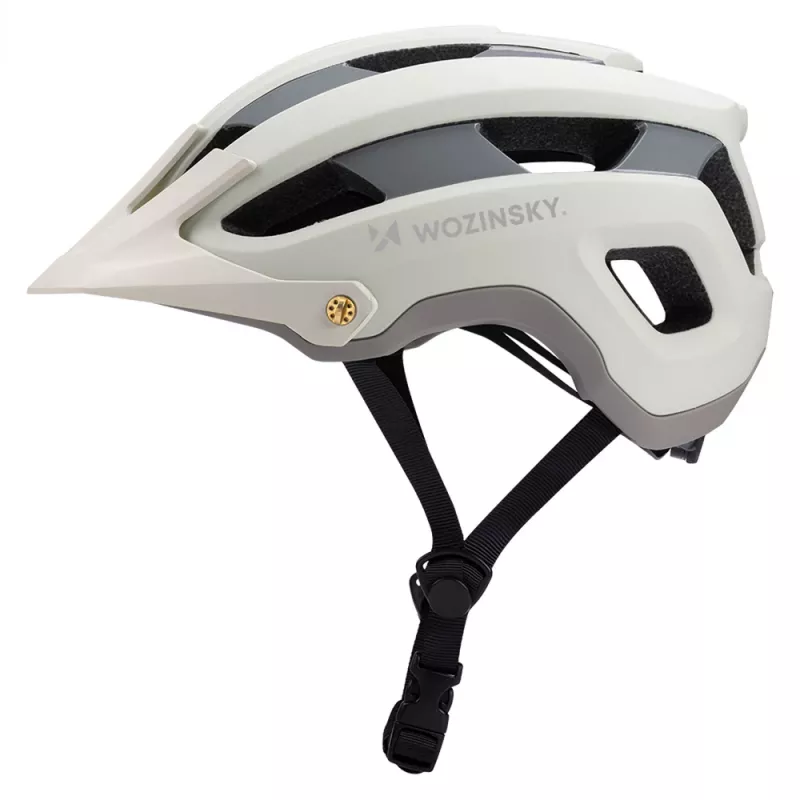 WOZINSKY casco MTB con visiera rimovibile, leggero, 57-62 cm - verde pastello