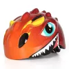 Wozinsky casco per bambino da bicicletta motivo drago leggero 50-54 cm - rosso
