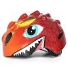 Wozinsky casco per bambino da bicicletta motivo drago leggero 50-54 cm - rosso