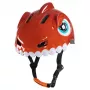 Wozinsky casco per bambino da bicicletta motivo dinosauro 52-56 cm rosso