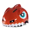 Wozinsky casco per bambino da bicicletta motivo dinosauro 52-56 cm rosso