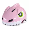 WOZINSKY casco per bambino da bicicletta motivo dinosauro 52-56 cm rosa