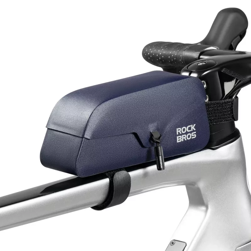ROCKBROS borsa da telaio per bicicletta 0,9 L impermeabile chiusura magnetica blu