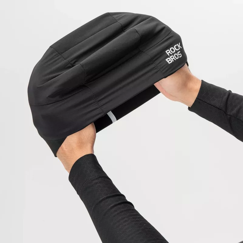 ROCKBROS M015 cuffia invernale reversibile da ciclismo nero 54-61 cm