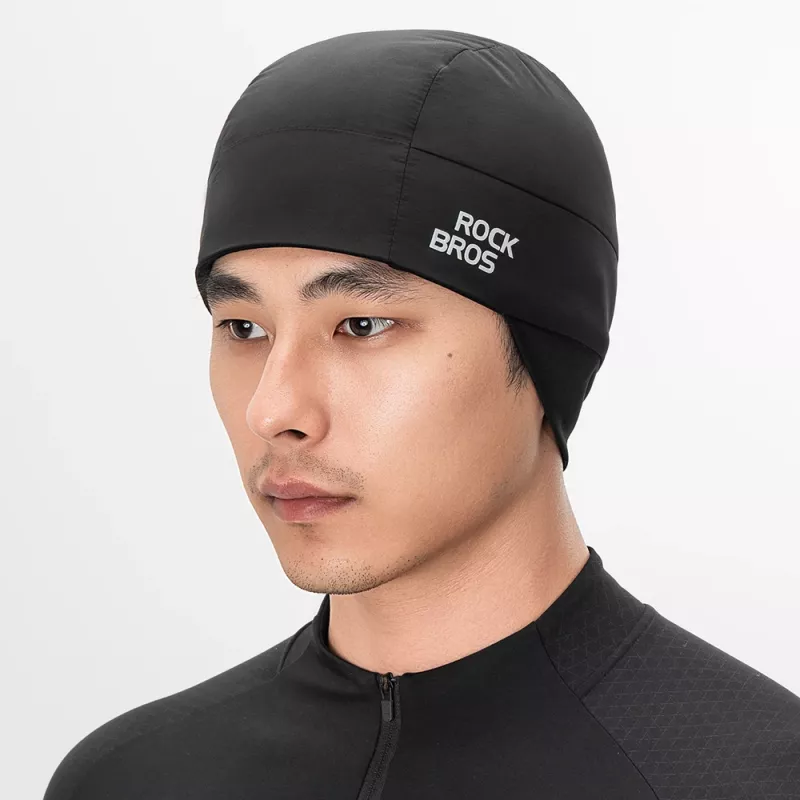 ROCKBROS M015 cuffia invernale reversibile da ciclismo nero 54-61 cm