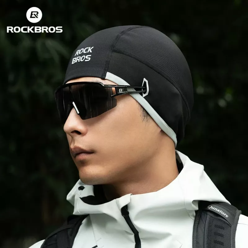 ROCKBROS M016 cuffia invernale antivento da ciclismo nero 54-61 cm