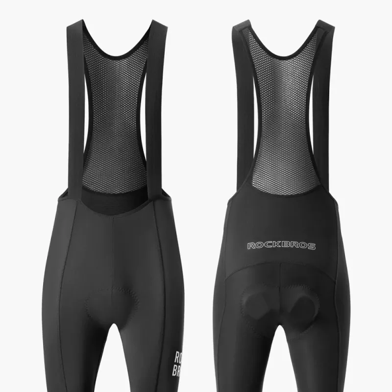 ROCKBROS salopette da ciclismo 200021 lunga con imbottitura taglia XXXL - nero