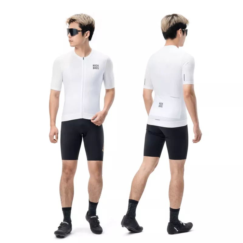 ROCKBROS maglia da ciclismo 15200025 maniche corte taglia S - bianco