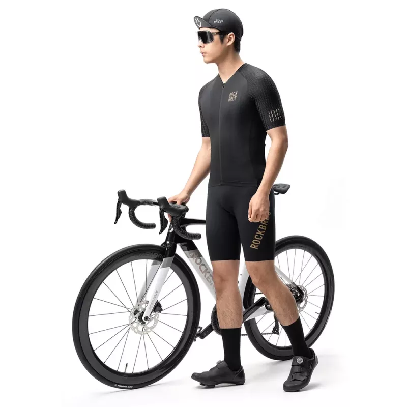 ROCKBROS YDDX011 Diamond maglia da ciclismo maniche corte taglia S nero