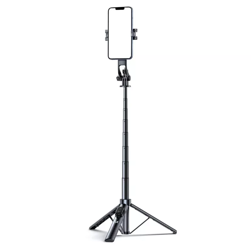 Wozinsky selfie stick WC1Y30S treppiede telescopico 1,3 m con supporto per cellulare - nero