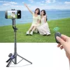 Wozinsky selfie stick WC1Y30S treppiede telescopico 1,3 m con supporto per cellulare - nero