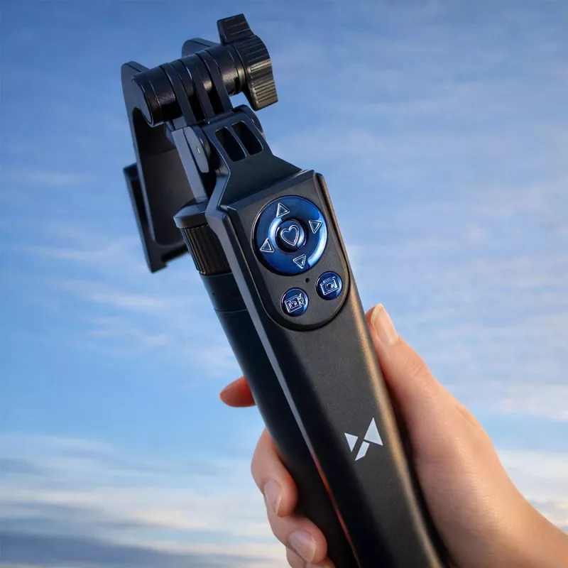 Selfie stick Wozinsky WC1Y70S treppiede telescopico 1,7 m con supporto per cellulare - nero