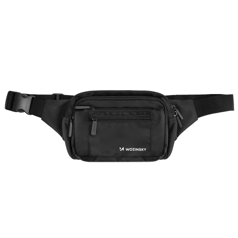 Wozinsky WSB-W1 marsupio / borsa a tracolla unisex con cinturino regolabile, idrorepellente - nero