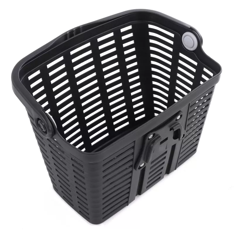 Wozinsky WKR-PK cestino bici, plastica, nero, fissaggio manubrio, 15L