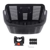 Wozinsky WKR-PK cestino bici, plastica, nero, fissaggio manubrio, 15L