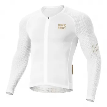 ROCKBROS YDCX008 Diamond maglia ciclismo maniche lunghe XXXL bianco