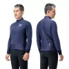 ROCKBROS YDWT014 giacca ciclismo invernale pile doppio strato taglia L - blu