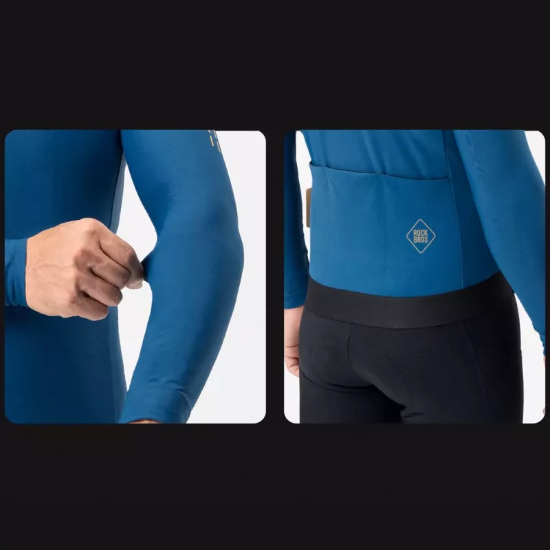 ROCKBROS YDWT020 Giacca da ciclismo Diamond autunno/inverno XXL blu