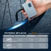 ROCKBROS AS240 PRO Pompa d'aria senza fili, compressore 120 PSI, 420 mAh, nero