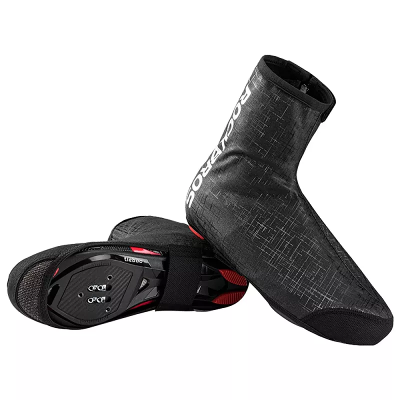 Rockbros LF1081 Sovrascarpe da ciclismo antivento impermeabili 42-46 EU - nero