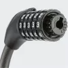 ROCKBROS RKS531 Lucchetto a cavo a combinazione a 5 cifre con LED, 180 cm, nero